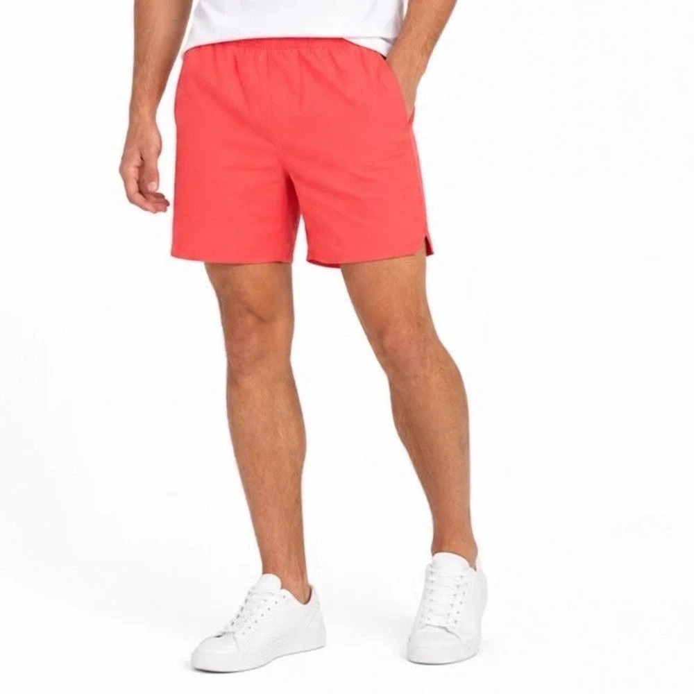 DSG Mens 8 Inch Agility Short Cabana Coral Heather Orange Pink M